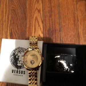 Brand new Versus Versace gold watch